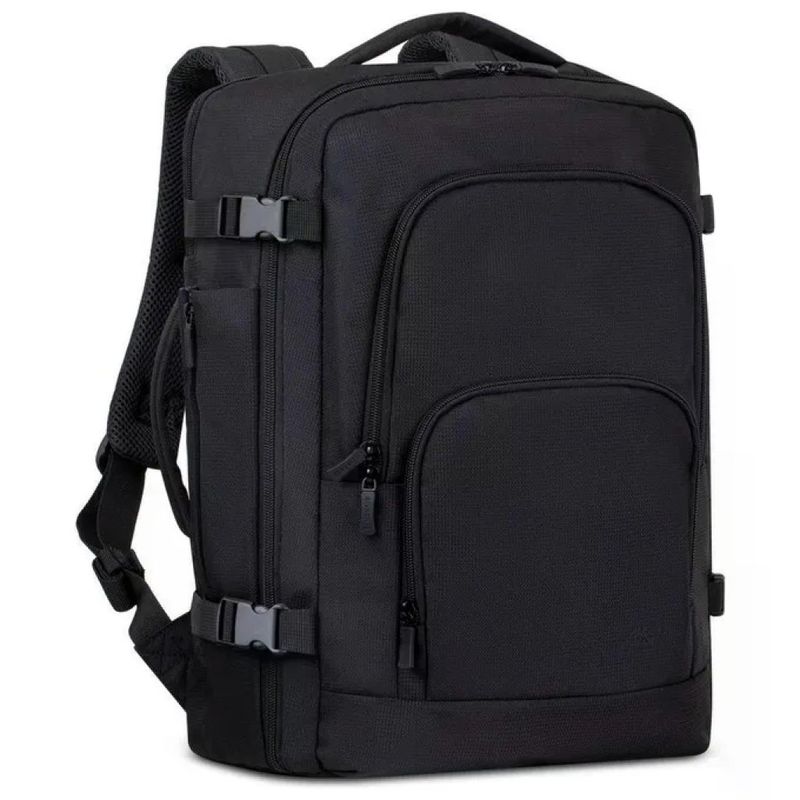 Rivacase 8461 Travel Eco Zaino per Notebook 17.3'' RPET Scomparto Tablet Tracolla Imbottita colore Nero