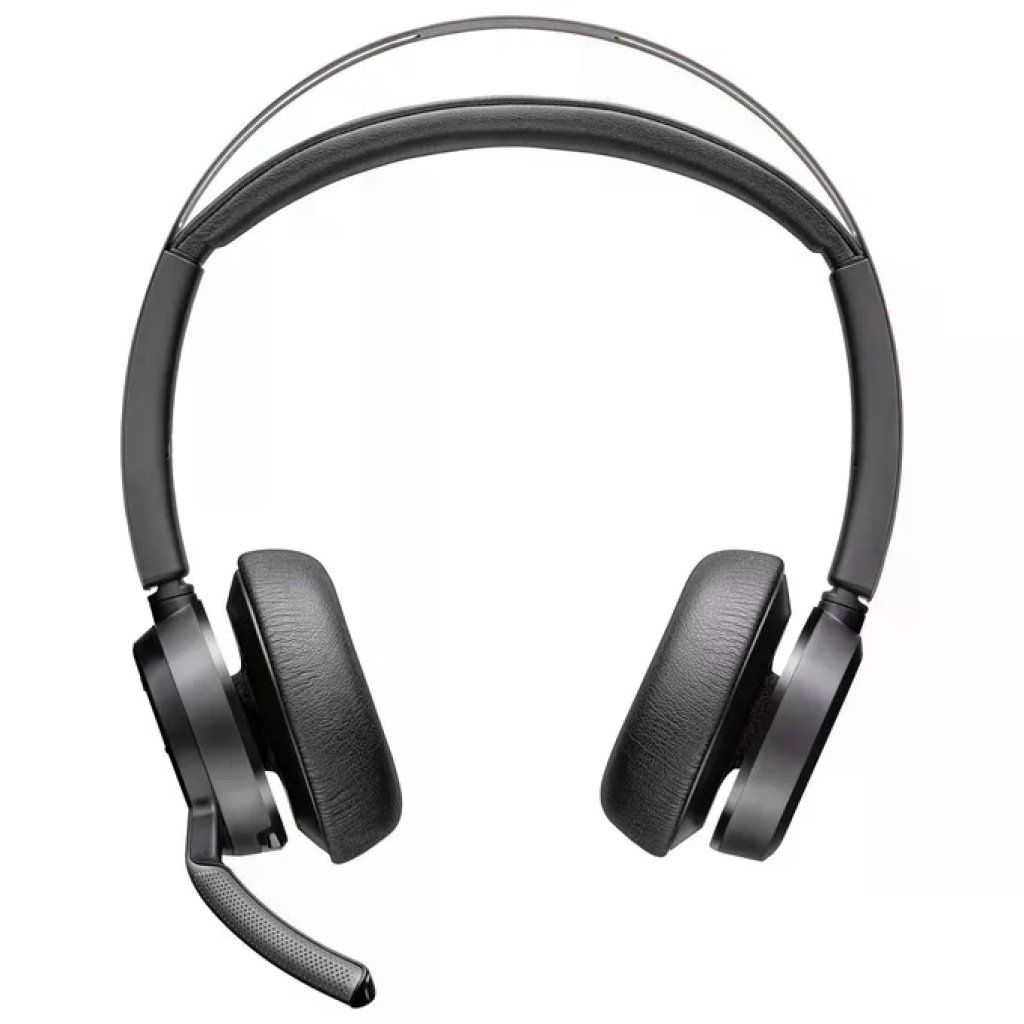 POLYCOM HP Poly Voyager Focus 2 9T9J3AA#AC3 Cuffie Wireless Bluetooth Nero con Adattatore USB-C-A