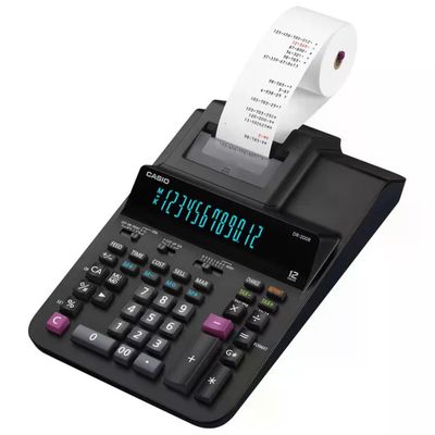 Casio DR-200R-BK-E-EC Calcolatrice da Tavolo DR-200R-BK