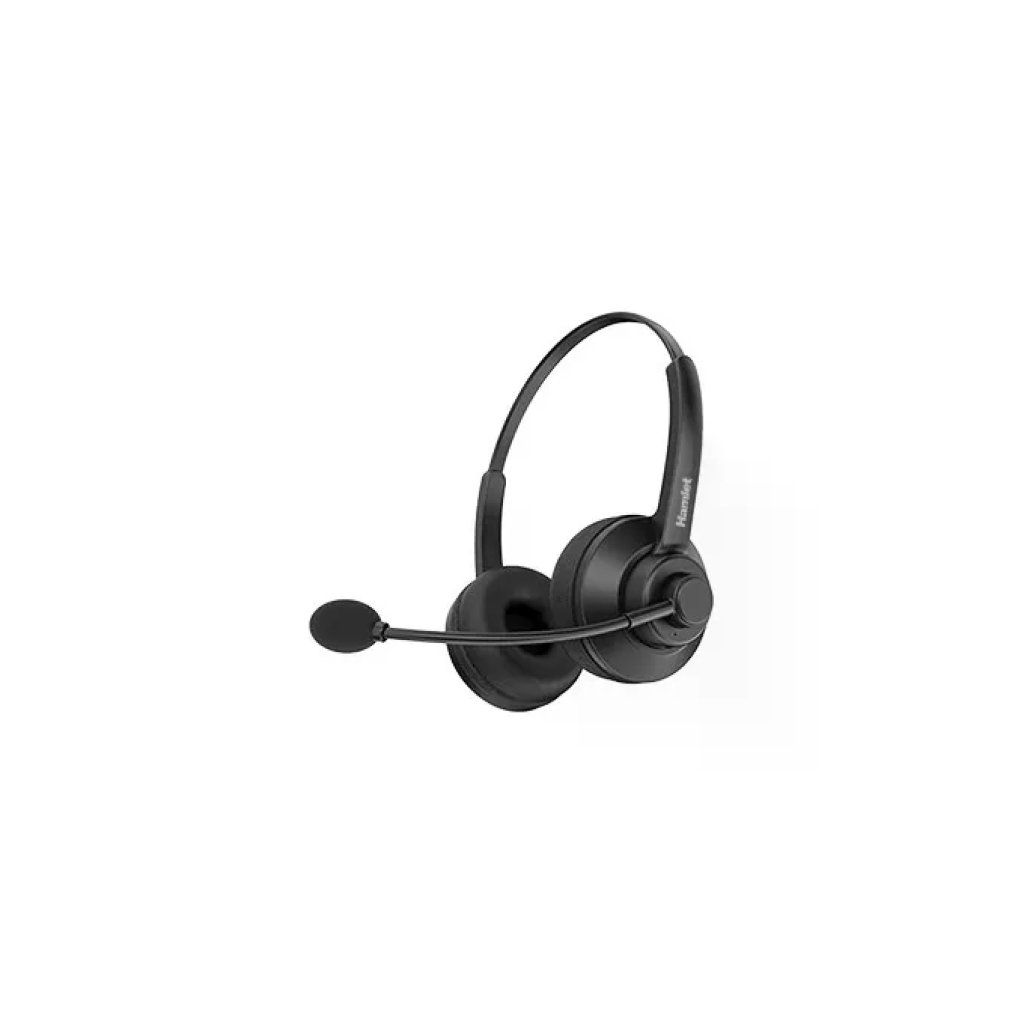 Hamlet Cuffie Business Biaurali Bluetooth con Microfono Nero Hamlet Cuffie Business Biaurali Bluetooth con Microfono Nero