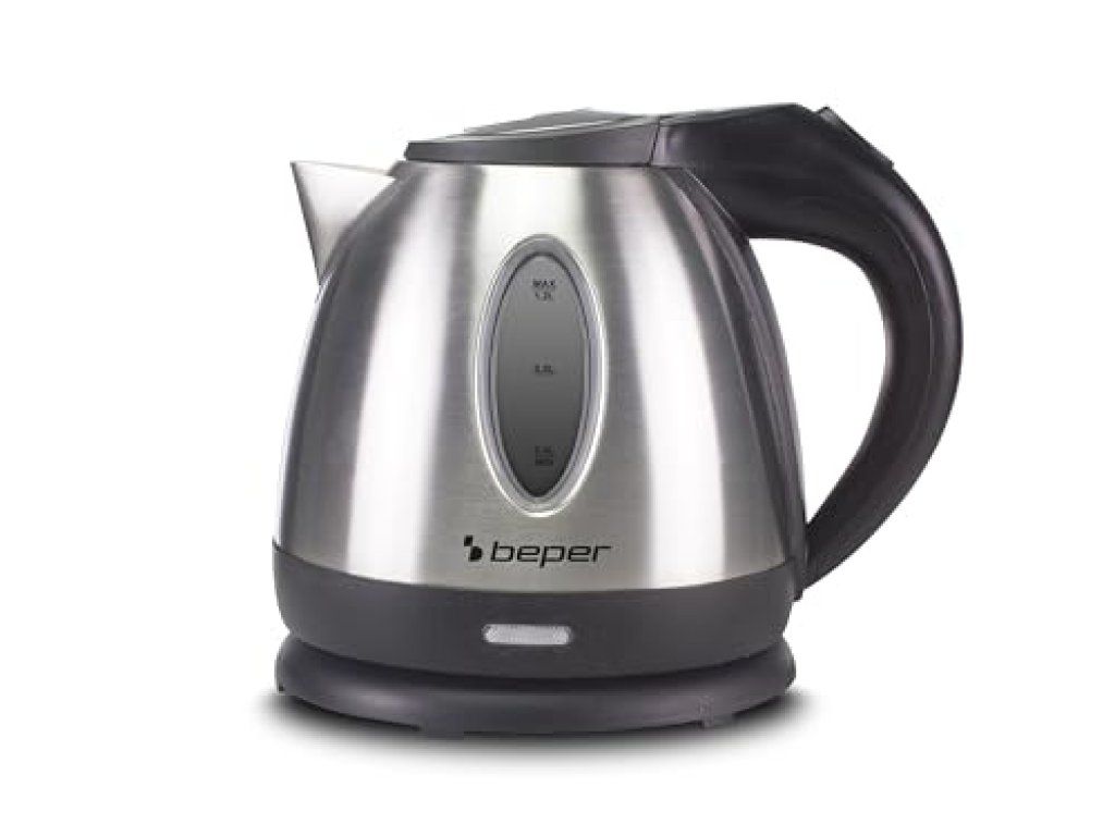 BEPER Bollitore elettrico Beper inox 1,2 L – 1630 W