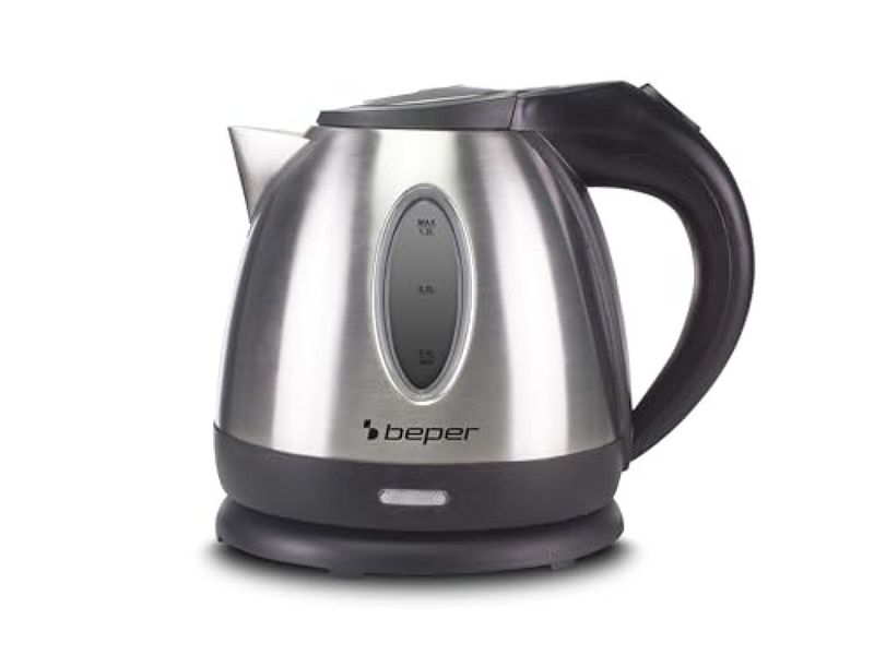 BEPER Bollitore elettrico Beper in acciaio inox 1,2 L, 1630 W