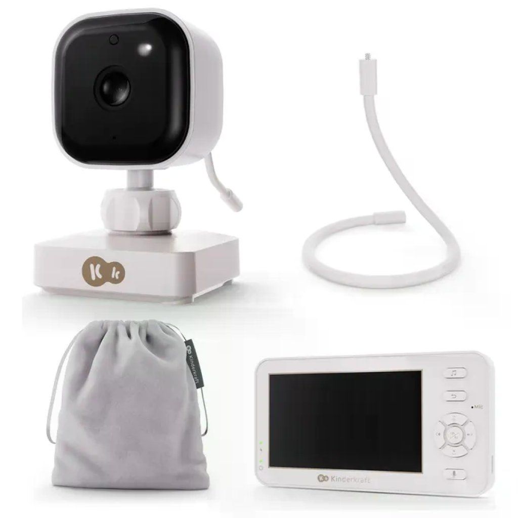 Kinderkraft KENITR00WHT0000 Niteeye Travel Baby Monitor con Telecamera schermo 4,3'' senza Wi Kinderkraft KENITR00WHT0000 Niteeye Travel Baby Monitor con Telecamera schermo 4,3'' senza Wi