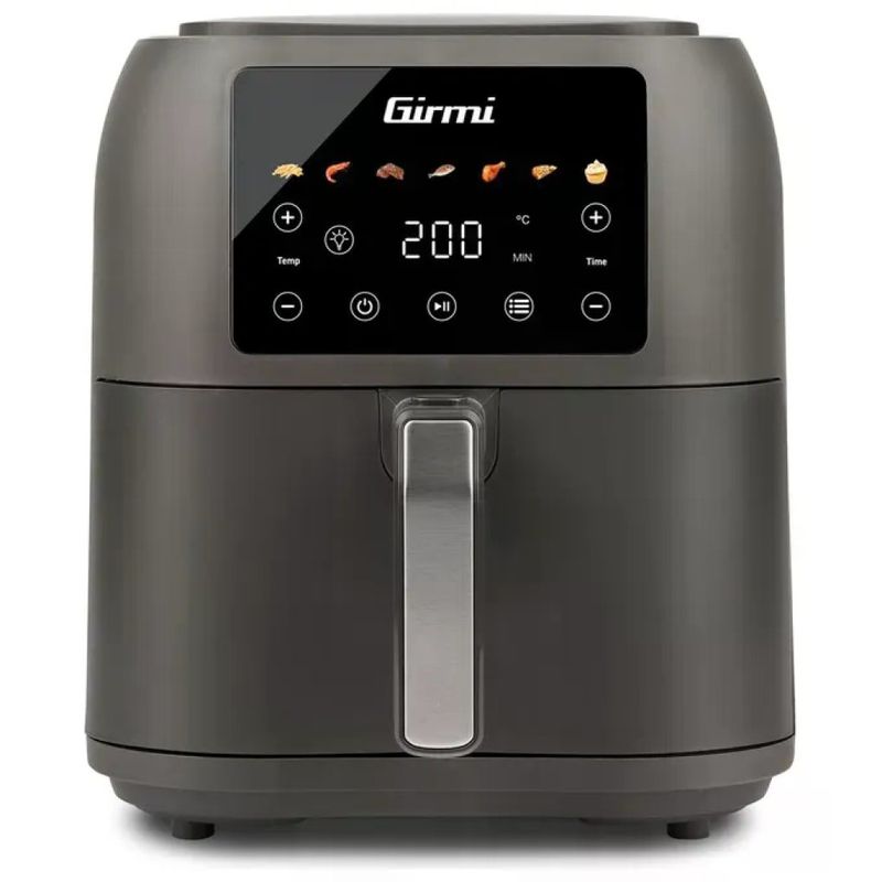 Girmi FG92 Ecofrit Deep Friggitrice ad aria 8 L 1700 W 7 programmi Display digitale colore Grigio
