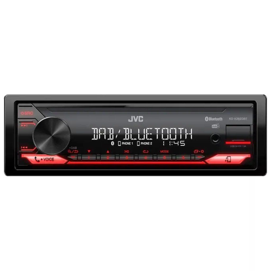 JVC KD-X282DBT Autoradio 1 DIN DAB+ Bluetooth 4.2 200W USB AUX Display LCD colore Nero JVC KD-X282DBT Autoradio 1 DIN DAB+ Bluetooth 4.2 200W USB AUX Display LCD colore Nero