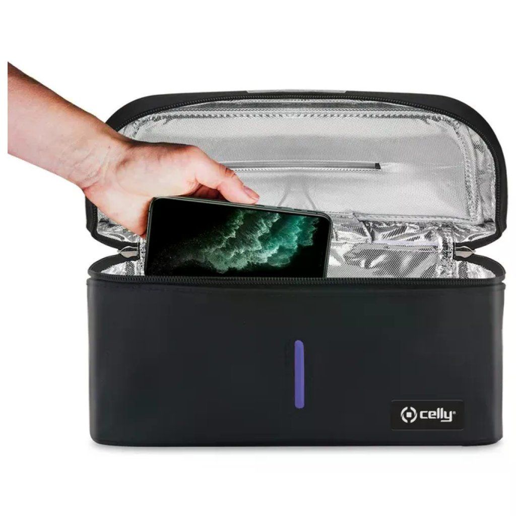 Celly Sterilizerbag Sterilizzatore UV-C Nero