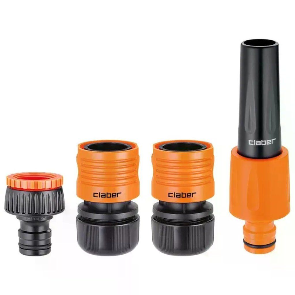 Claber Acquamaster Set per Irrigazione con Lancia Diritta e Raccordi Claber Acquamaster Set per Irrigazione con Lancia Diritta e Raccordi