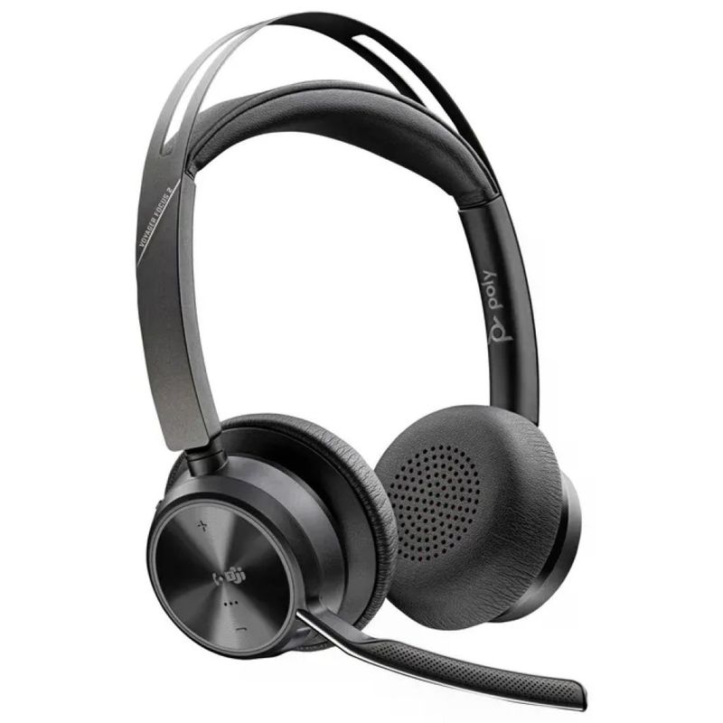 Poly Voyager Focus 2 Cuffie Bluetooth con adattatore USB-C-A