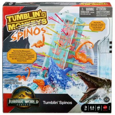 Mattel Jurassic World Tumblin’ Spinos – Gioco di abilità Mattel Jurassic World Tumblin’ Spinos – Gioco di abilità