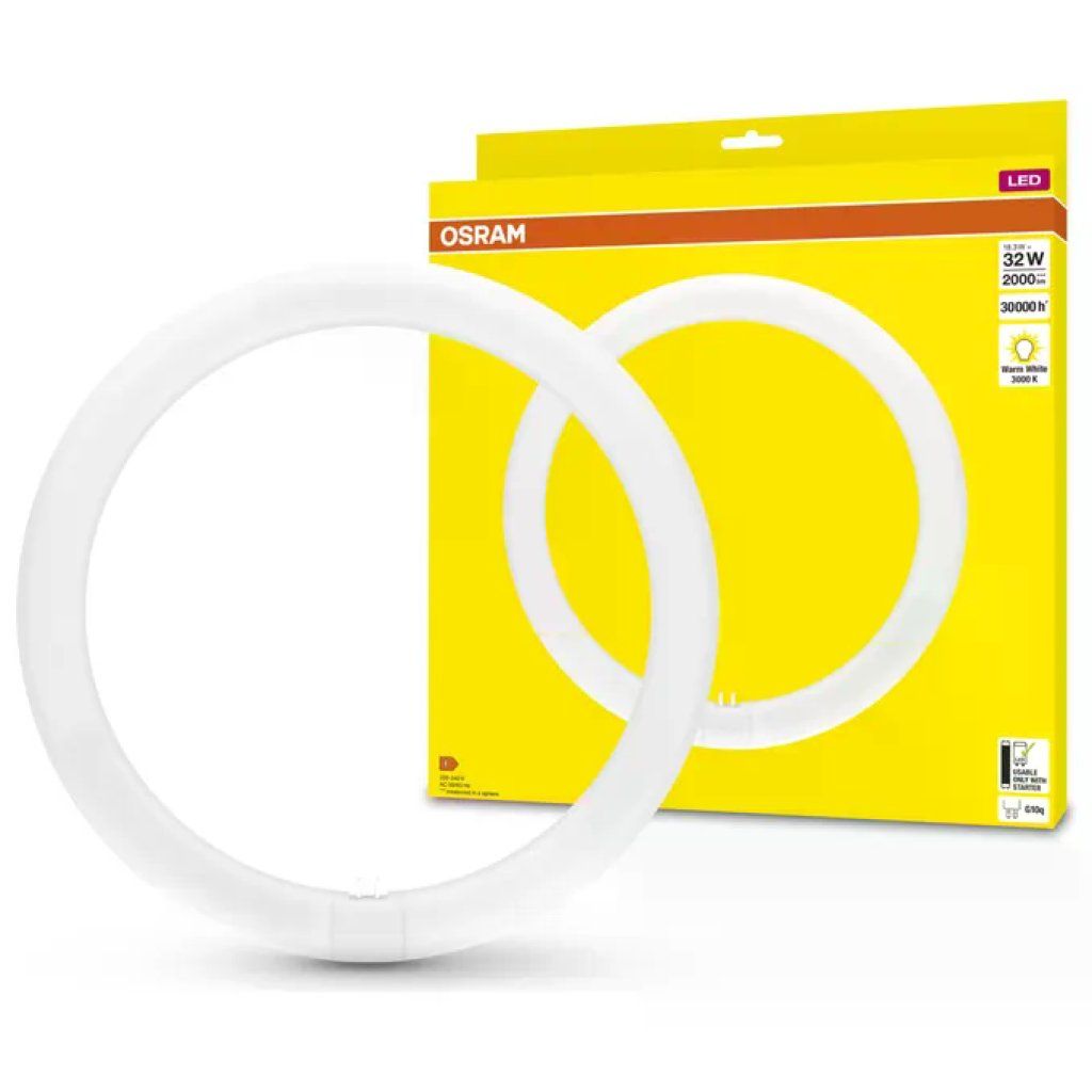Osram Tubo LED Circolare T9C EM 32 18.3W 2000lm 3000K Luce Bianca Calda Lunga Durata