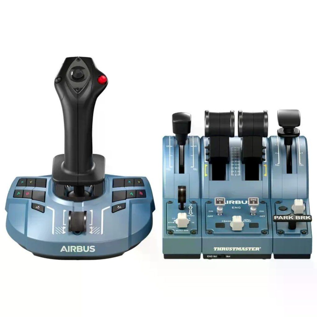 Thrustmaster TCA Captain Pack X Airbus Edition Joystick e Leva Motore USB PC-Xbox Nero-Grigio Thrustmaster TCA Captain Pack X Airbus Edition Joystick e Leva Motore USB PC-Xbox Nero-Grigio