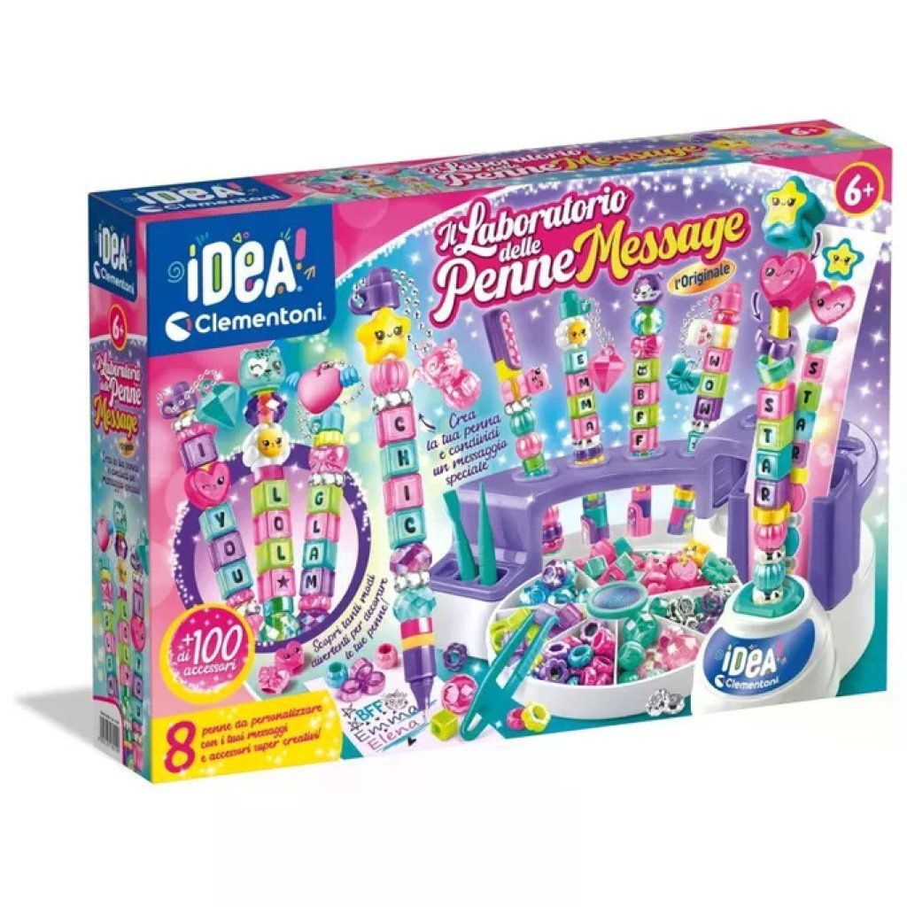 Clementoni Laboratorio delle Penne Kit Creativo con 100+ Accessori e 8 Penne Personalizzabili Clementoni Laboratorio delle Penne Kit Creativo con 100+ Accessori e 8 Penne Personalizzabili