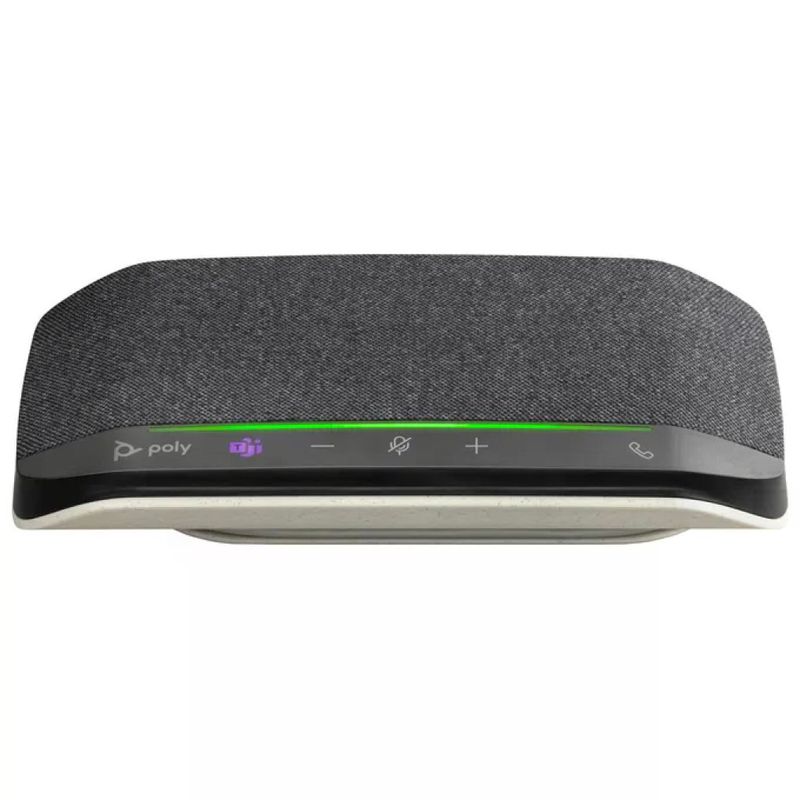 POLYCOM HP Poly Sync 10 Vivavoce USB per Conferenze, Certificato Microsoft Teams, Argento