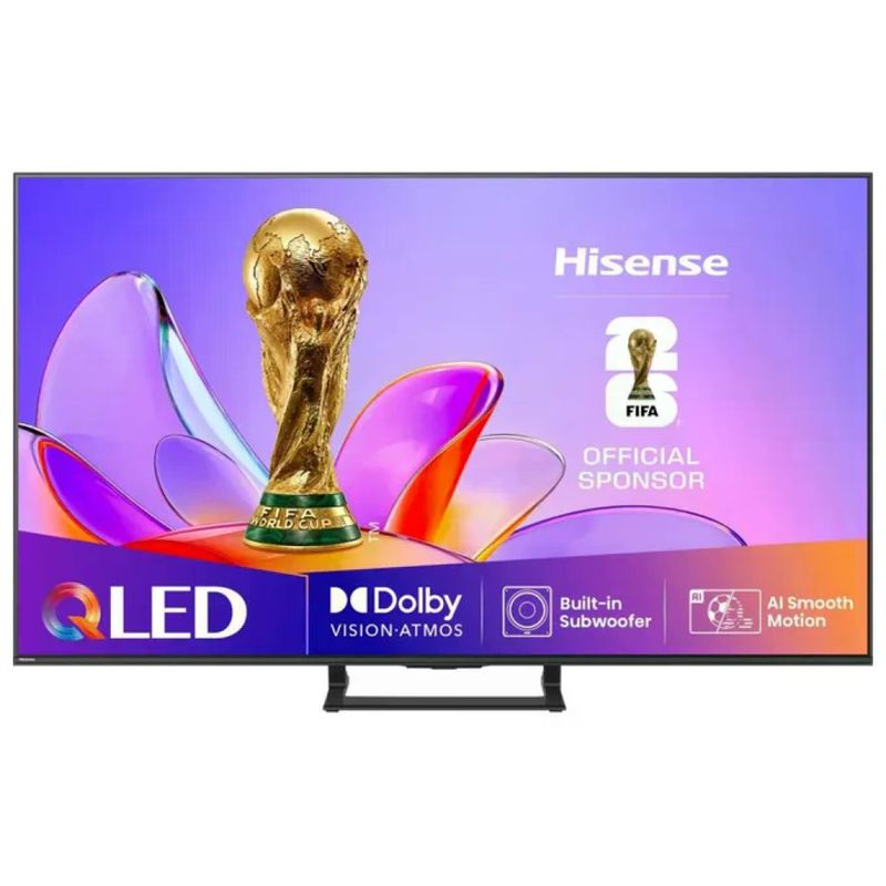 Hisense 65A86Q tv oled 65 pollici 4K Ultra HD Dolby Vision IQ Dolby Atmos smart tv Vidaa U8 nero