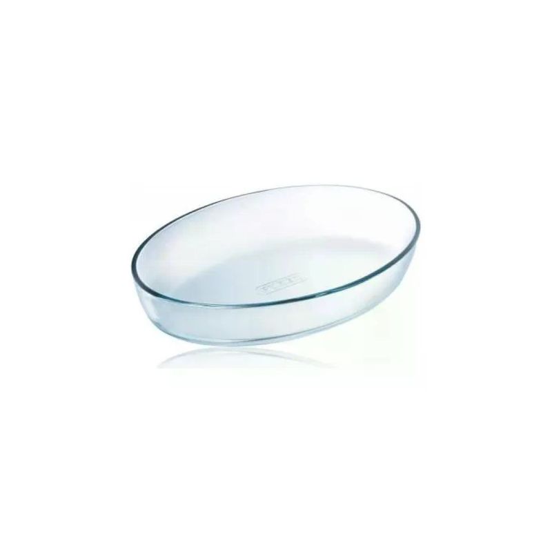 Pyrex CLASSIC VIDRIO Essentials Tegame Ovale in Vetro Borosilicato 39x27x6 cm colore Trasparente