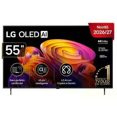 LG OLED55B6ELC.API Serie B6E TV 55 Pollici Smart TV 4K OLED Processore α8 Gen3 con AI Wi-Fi DVB LG OLED55B6ELC.API Serie B6E TV 55 Pollici Smart TV 4K OLED Processore α8 Gen3 con AI Wi-Fi DVB