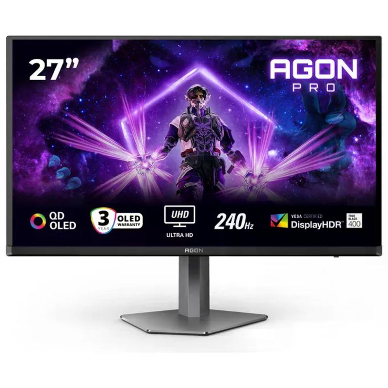 Aoc Ag276uzd Monitor Pc 26.5'' 4k Uhd Oled Nero