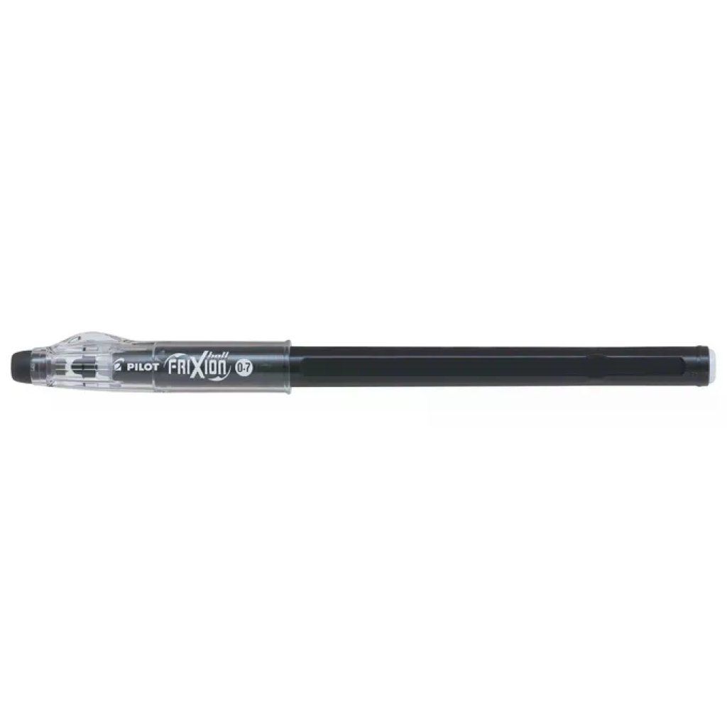 Pilot FriXion Ball Sticks, penne gel cancellabili nere, 12 pezzi, punta 0,7 mm
