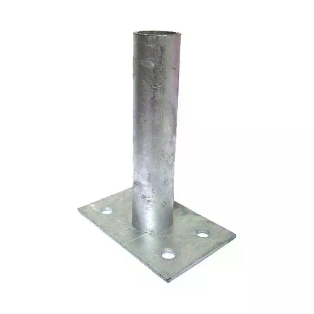 FERROBULLONI Tubolinea Classic – Supporto zincato per tubo 48 mm con piastra 15 × 10 cm FERROBULLONI Tubolinea Classic – Supporto zincato per tubo 48 mm con piastra 15 × 10 cm