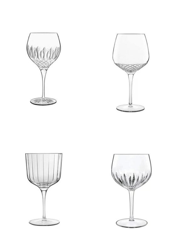 Bormioli Set 4 Calici in Vetro per Gin Tonic e Cocktail