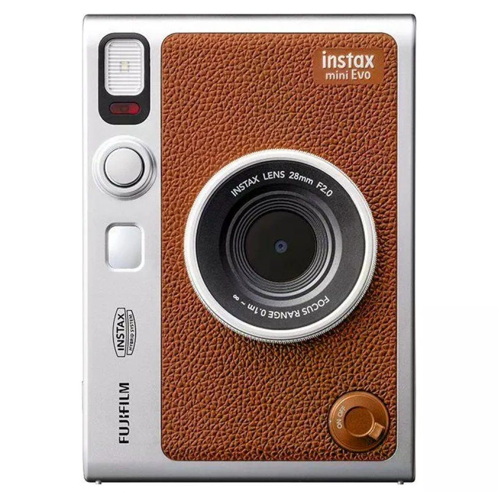 Fujifilm EVO Instax Mini Evo Fotocamera Istantanea Ibrida 100 Combinazioni Bluetooth Selfie colore Marrone