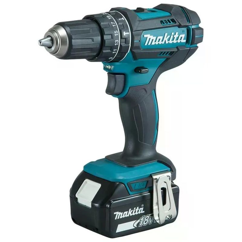 Makita DHP482RFX9 Trapano Avvitatore a Percussione a Batteria 18V 3Ah 62Nm 2 Velocita' 2 Batterie con Makita DHP482RFX9 Trapano Avvitatore a Percussione a Batteria 18V 3Ah 62Nm 2 Velocita' 2 Batterie con