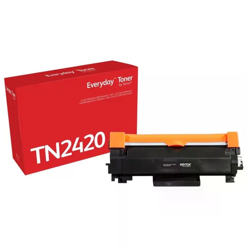 Xerox Everyday TN2420 Toner Nero Compatibile Brother, Alta Capacità 3.000 Pagine