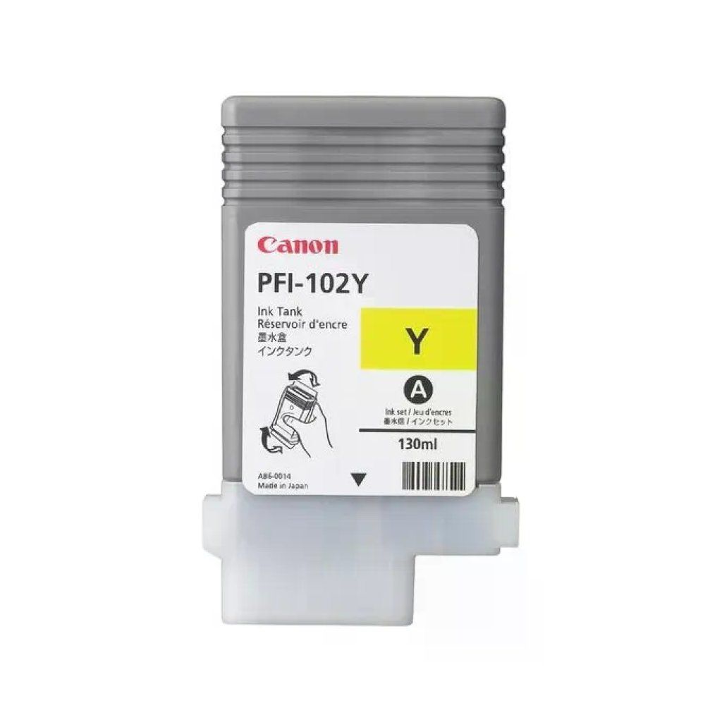 Canon PFI-102Y Cartuccia d'inchiostro giallo, 130 ml Canon PFI-102Y Cartuccia d'inchiostro giallo, 130 ml