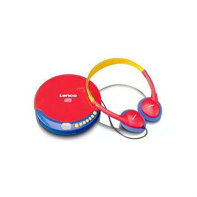 Lenco CD-021KIDS Lettore CD Portatile per Bambini con Cuffie