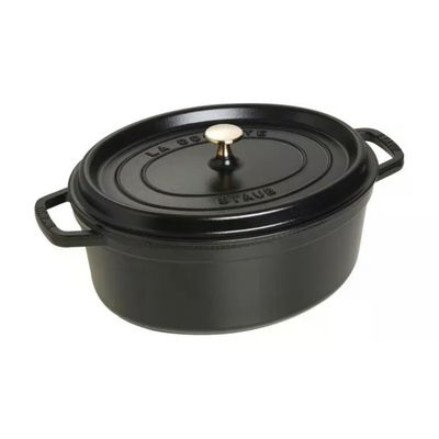 ZWILLING Staub 1003928 Cocotte Casseruola Ovale Ghisa Smaltata 29 cm 4,25 L Induzione colore Nero