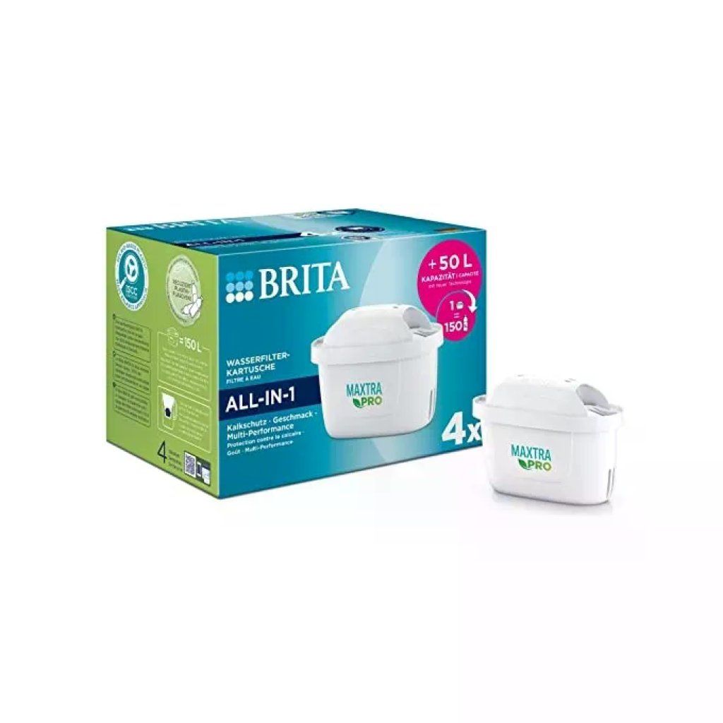 BRITA MAXTRA PRO ALL-IN-1 – Cartucce filtranti per acqua, confezione da 4