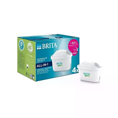 BRITA MAXTRA PRO ALL-IN-1 – Cartucce filtranti per acqua, confezione da 4 BRITA MAXTRA PRO ALL-IN-1 – Cartucce filtranti per acqua, confezione da 4