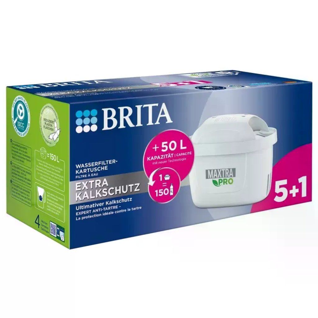 BRITA 1050844 MAXTRA PRO Extra Cartuccia Filtro Anticalcare Capacita' 150 l Compatibilita' Tutti Filtri