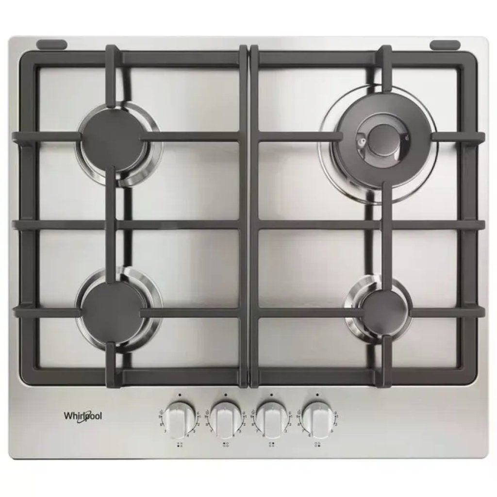 Whirlpool TGML 661 IX R Piano Cottura a Gas 4 Fuochi, Inox