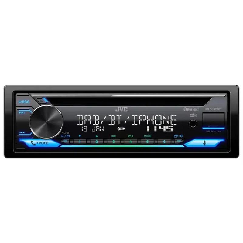 JVC KD-DB922BT Autoradio 1DIN con Bluetooth DAB+ Lettore CD e Compatibilita' Amazon Alexa colore Nero JVC KD-DB922BT Autoradio 1DIN con Bluetooth DAB+ Lettore CD e Compatibilita' Amazon Alexa colore Nero