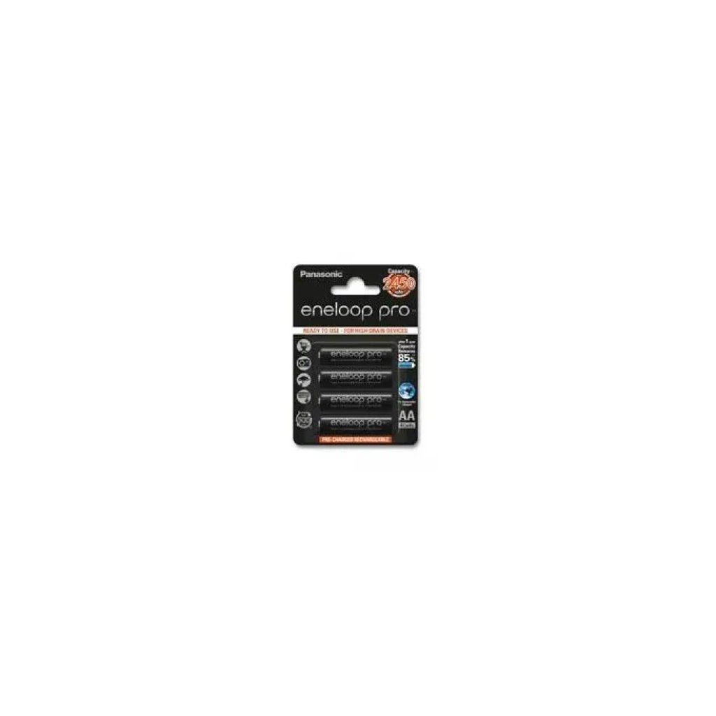 Panasonic BK-3HCCE-4BE Eneloop Pro Batterie Ricaricabili Stilo AA NiMH 1,2 V 2450 mAh 4 pz colore Nero