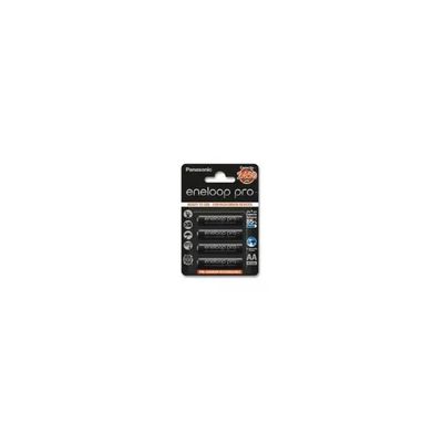 Panasonic BK-3HCCE-4BE Eneloop Pro Batterie Ricaricabili Stilo AA NiMH 1,2 V 2450 mAh 4 pz colore Nero