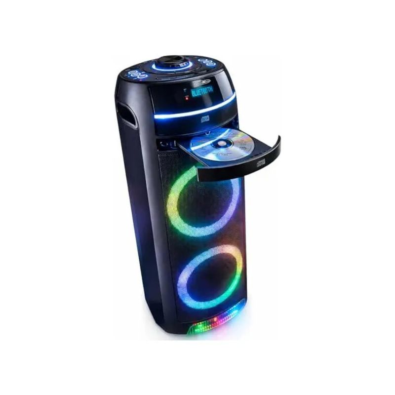 Reflexion PS10CD Altoparlante Portatile con Bluetooth 5.0 CD Radio FM 480 W colore Nero