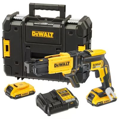 DEWALT DCF620D2K-QW Avvitatore per cartongesso 18V 2 batterie 2.0 Ah motore brushless velocita' 0