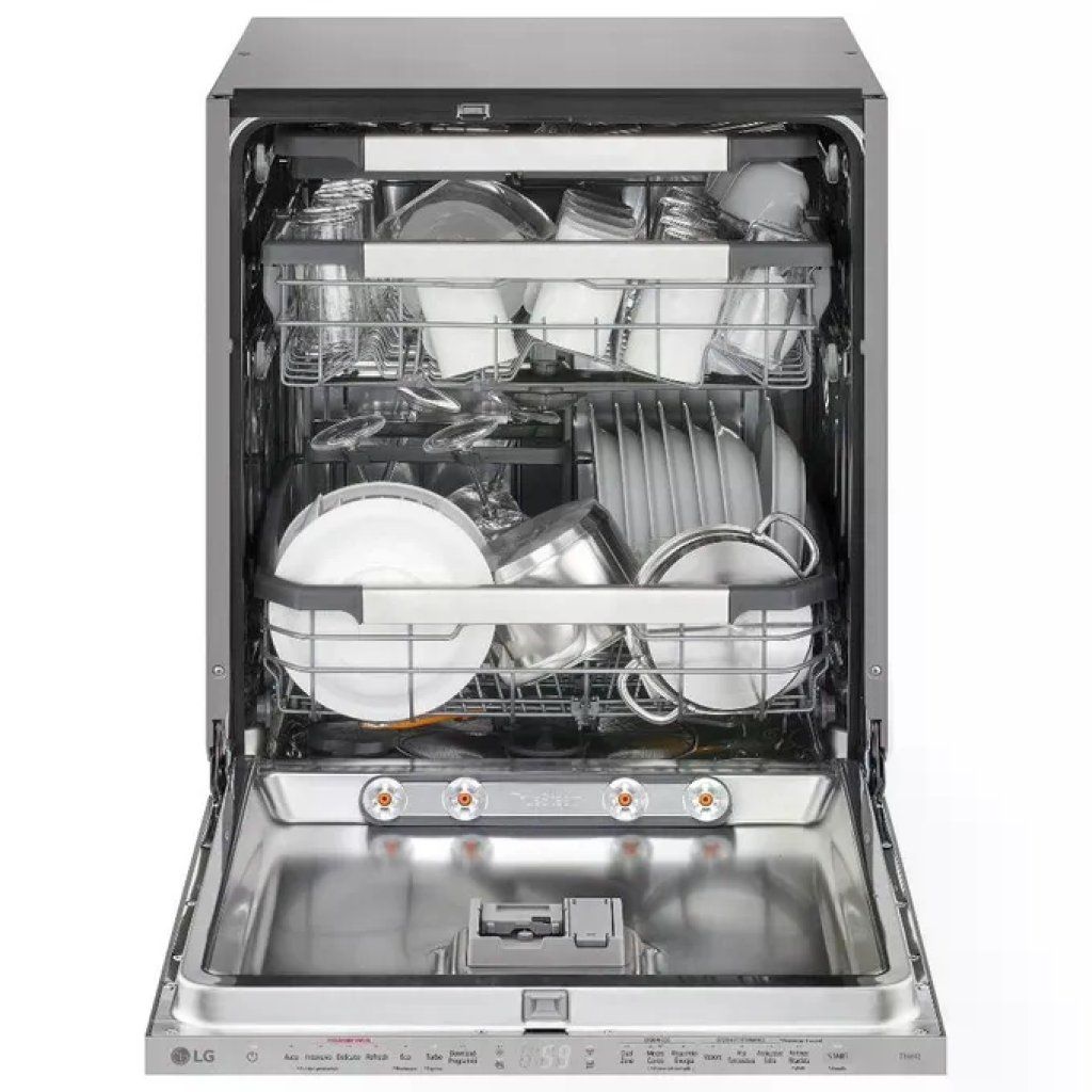 LG DB476TXSW QuadWash Lavastoviglie da Incasso 14 coperti Classe A TrueSteam Wi-Fi 43 dB (81.5x60x55