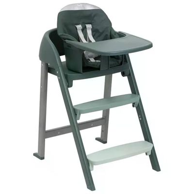 Chicco Crescendo Up Seggiolone Evolutivo 3 in 1 con Vassoio Cinture 5 Punti 6 Mesi 110 Kg colore Steel