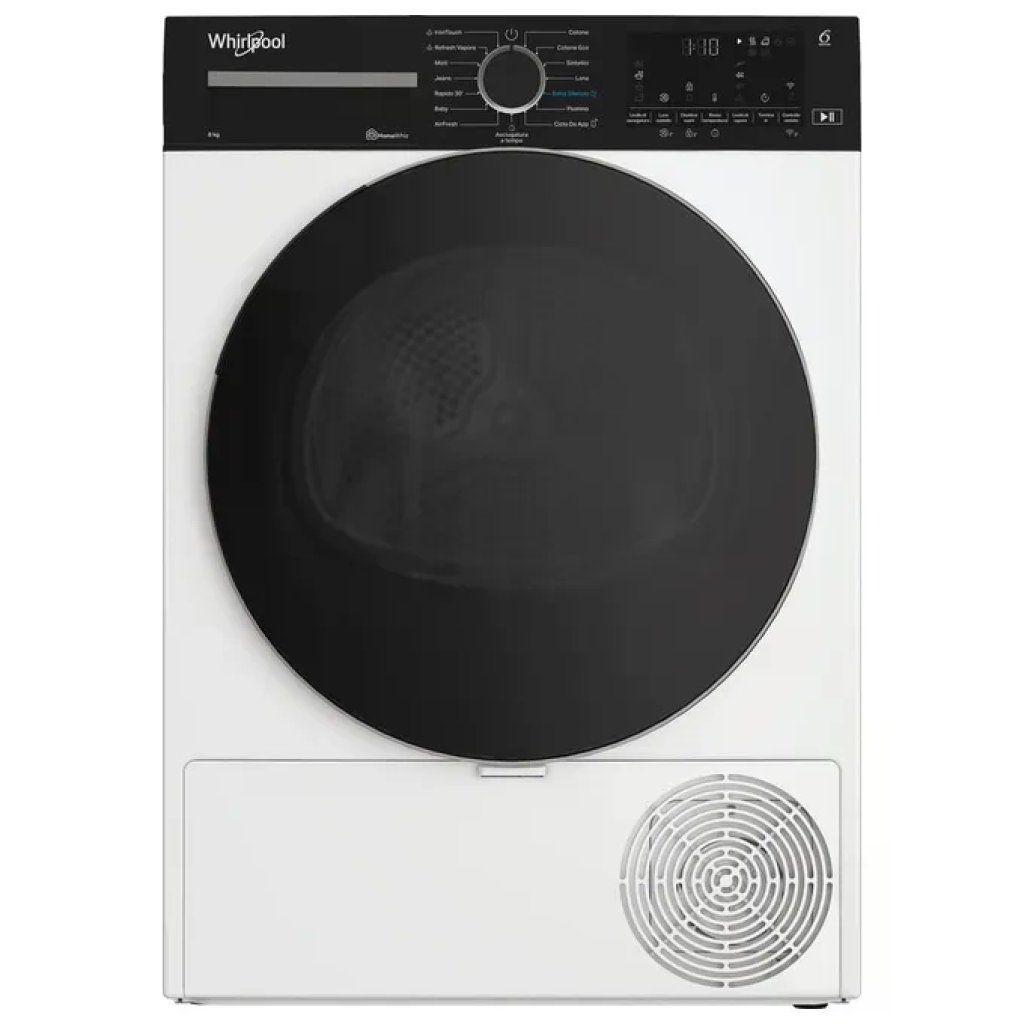 Whirlpool WD 84M WBS IT Asciugatrice a Pompa di Calore 8 kg, Classe C, Wi-Fi, Bianca