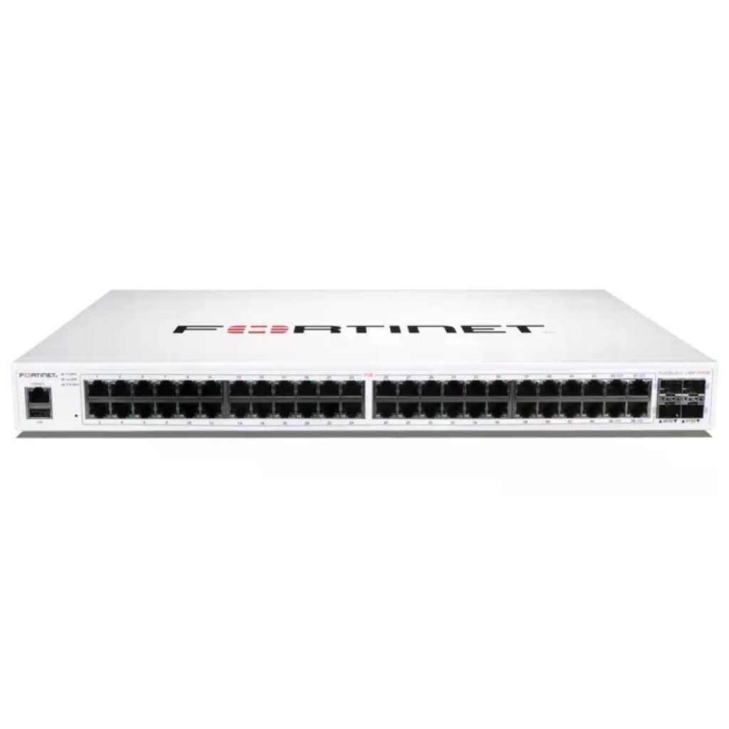 Fortinet FS148FFPOE Switch Gestione FS-148F-FPOE L2+ con PoE 740 W Ethernet Gigabit Fortinet FS148FFPOE Switch Gestione FS-148F-FPOE L2+ con PoE 740 W Ethernet Gigabit