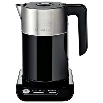 Bosch TWK8613P Styline Bollitore Elettrico 1,5 L 2400 W Base 360° Filtro Anticalcare colore Nero Bosch TWK8613P Styline Bollitore Elettrico 1,5 L 2400 W Base 360° Filtro Anticalcare colore Nero