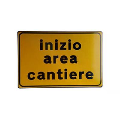 3G Cartello Inizio Area Cantiere 60 × 40 cm, Rifrangente Classe I 3G Cartello Inizio Area Cantiere 60 × 40 cm, Rifrangente Classe I