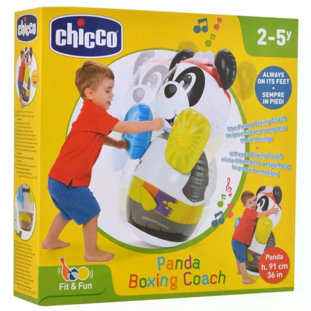 Chicco 00010522 Panda Boxing Coach Sacco da Boxe Gonfiabile Elettronico per Bambini 2-5 anni 91 cm Chicco 00010522 Panda Boxing Coach Sacco da Boxe Gonfiabile Elettronico per Bambini 2-5 anni 91 cm