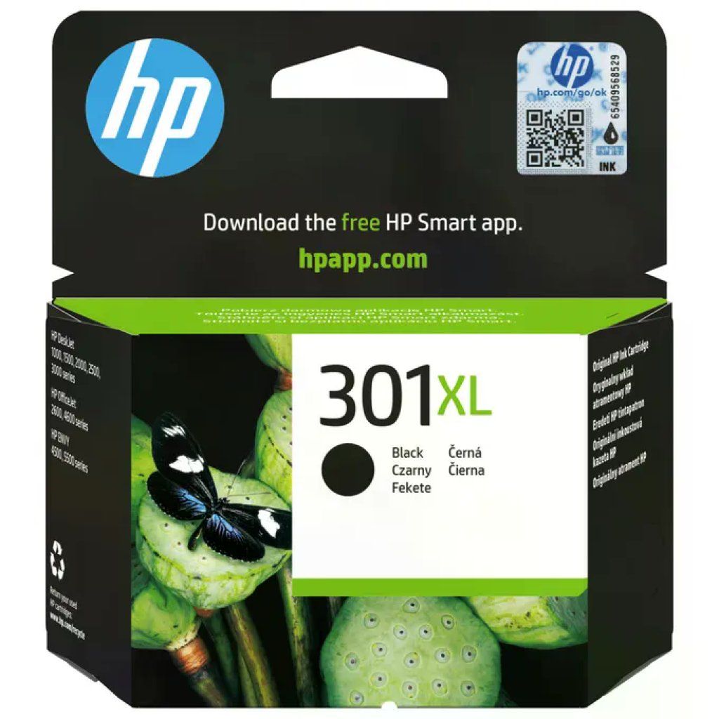 Hp 301XL Cartuccia Inchiostro Nero Originale ad Alta Capacita'