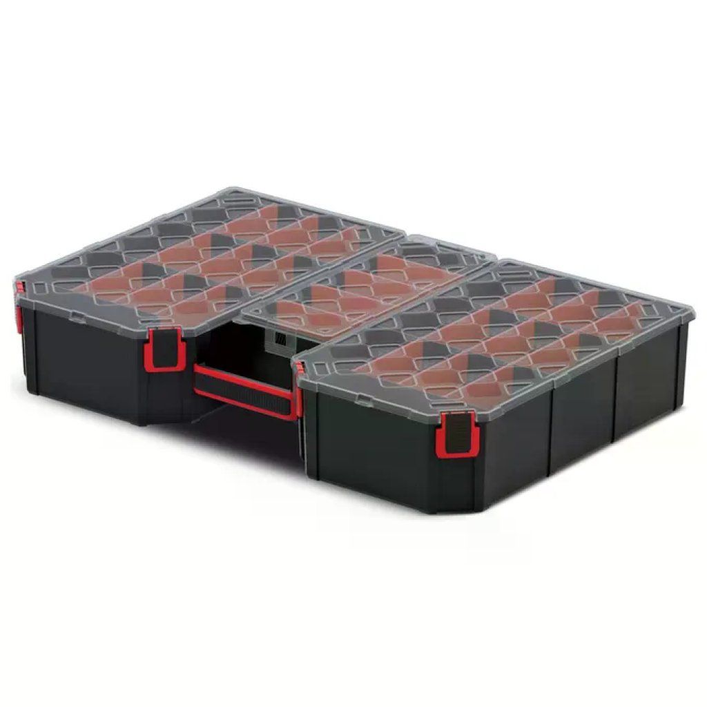 Kistenberg KTG604010S Tager Valigetta Portaminuteria 22 Scomparti Copertura Trasparente 57x39x10 cm