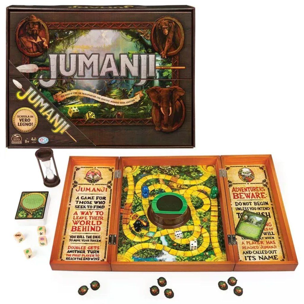 Spin Master 6062356 Jumanji Gioco da Tavolo in Legno Total Refresh 2-4 Giocatori da 8 Anni Spin Master 6062356 Jumanji Gioco da Tavolo in Legno Total Refresh 2-4 Giocatori da 8 Anni