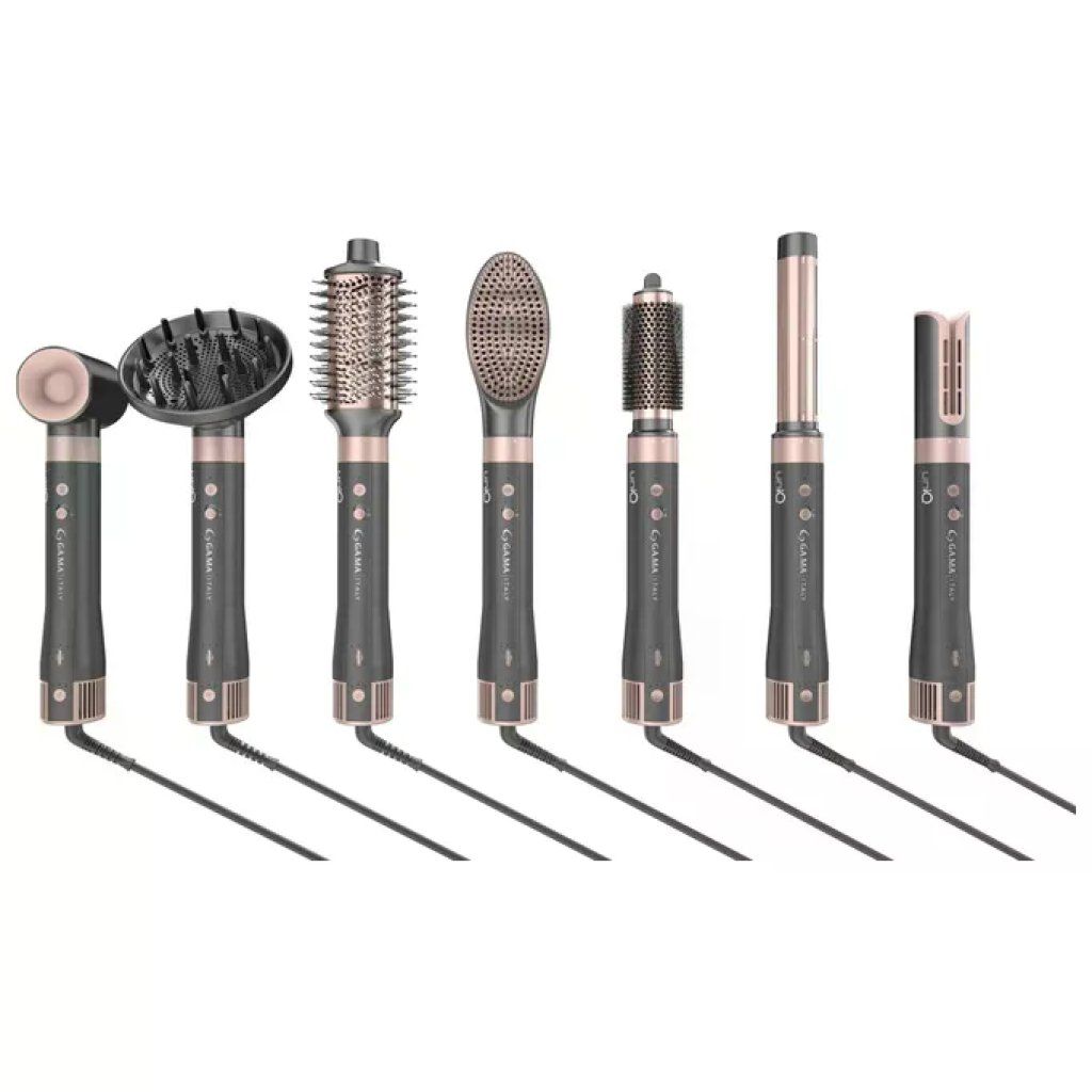 Ga.ma GH0114 UniQ Vibrance Asciugacapelli Multistyler 8 in 1 1500W Tecnologia Tormalina 3 Velocita' 3 Ga.ma GH0114 UniQ Vibrance Asciugacapelli Multistyler 8 in 1 1500W Tecnologia Tormalina 3 Velocita' 3